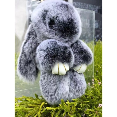 澳洲 小兔子 装死兔 獭毛兔子钥匙链 15cm（颜色请联系客服确认，留言备注）